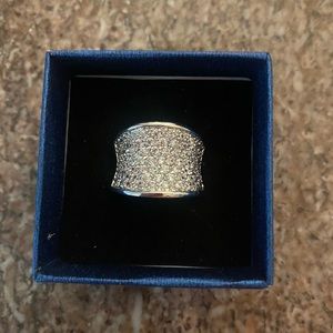 Silver colored costume jewelry beautiful on